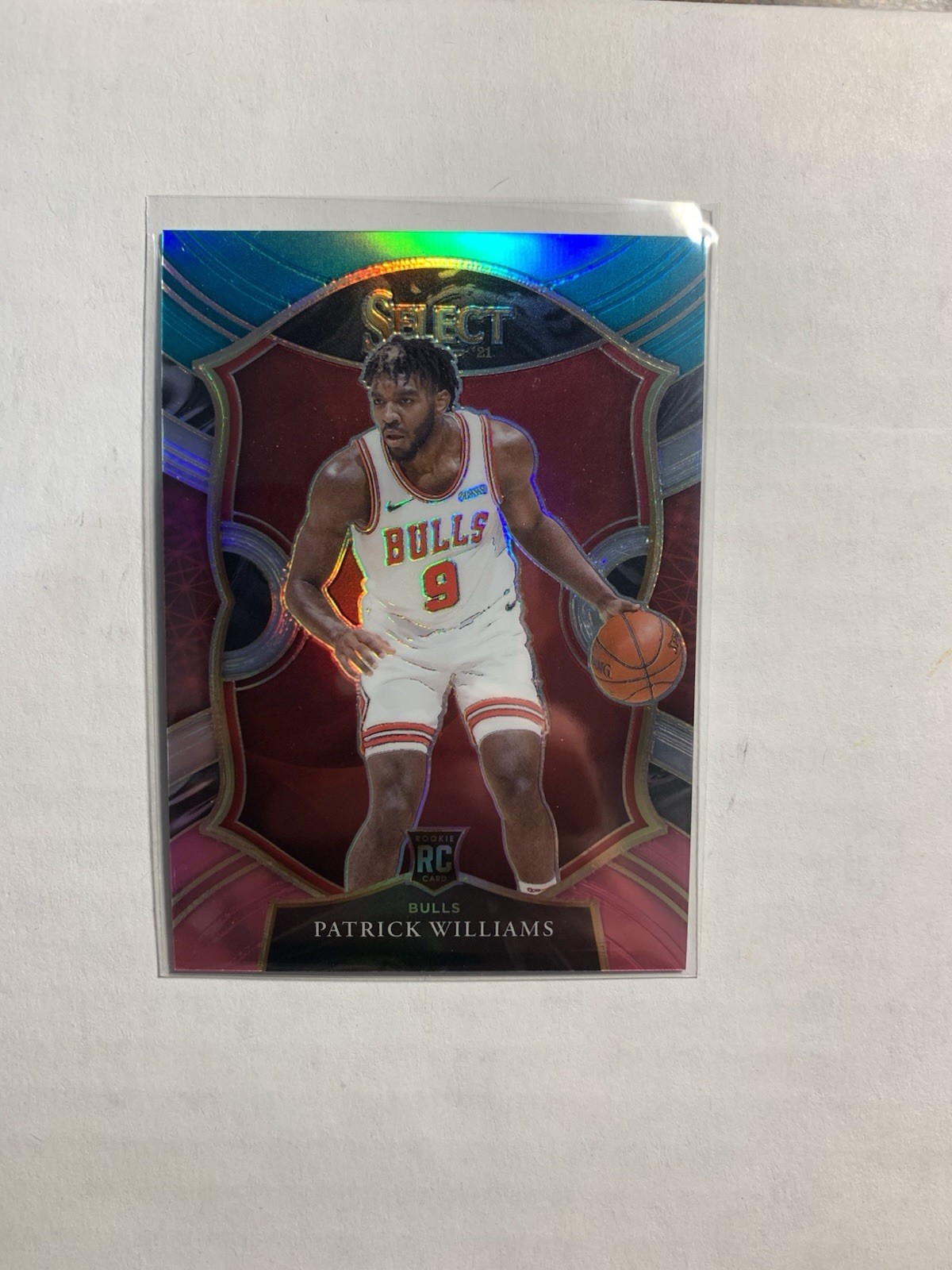 2020-21 Panini Select Patrick Williams Teal White & Pink Prizm /49 Rookie #64