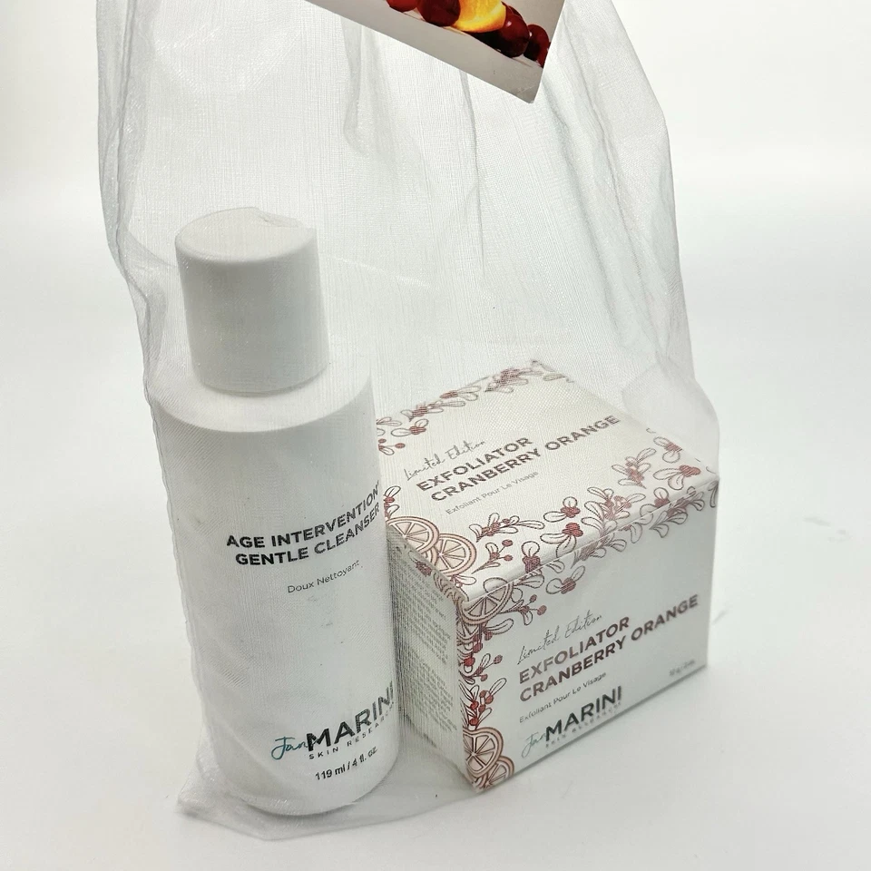 RARE Ready Set Glow Kit Jan Marini Cranberry Orange Exfoliator 57g & Cleanser Foto 3 de 4