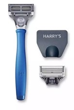 Harry's Men's Razor Blades 2 Count Refills  Handle Travel Cover German blades,