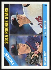 2015 Topps Heritage #264 Trevor May / A.J. Achter