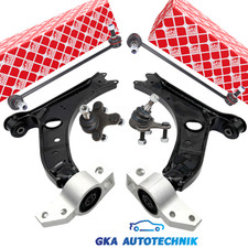 2x QUERLENKER +TRAGGELENK +FEBI KOPPELSTANGE VORNE FÜR AUDI A3 VW GOLF 5 6