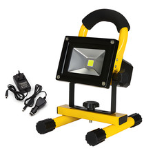 10W Rechargeable LED Work Light 6500K Cool White, with Stand, Die-cast Aluminium