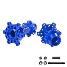 Blue Alloy 7075 Front & Rear Wheel Hex Hubs Kit for LOSI 1/4 Promoto-MX RTR