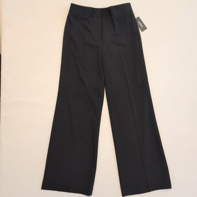 Chaus Pull-On Knit Dress Pants Womens 6 Black Career Minimalist Corpcore