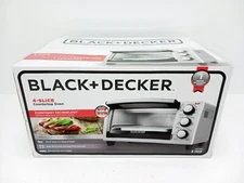 BLACK+DECKER 4-Slice Countertop Convection Toaster Oven Stainless Steel - NEW