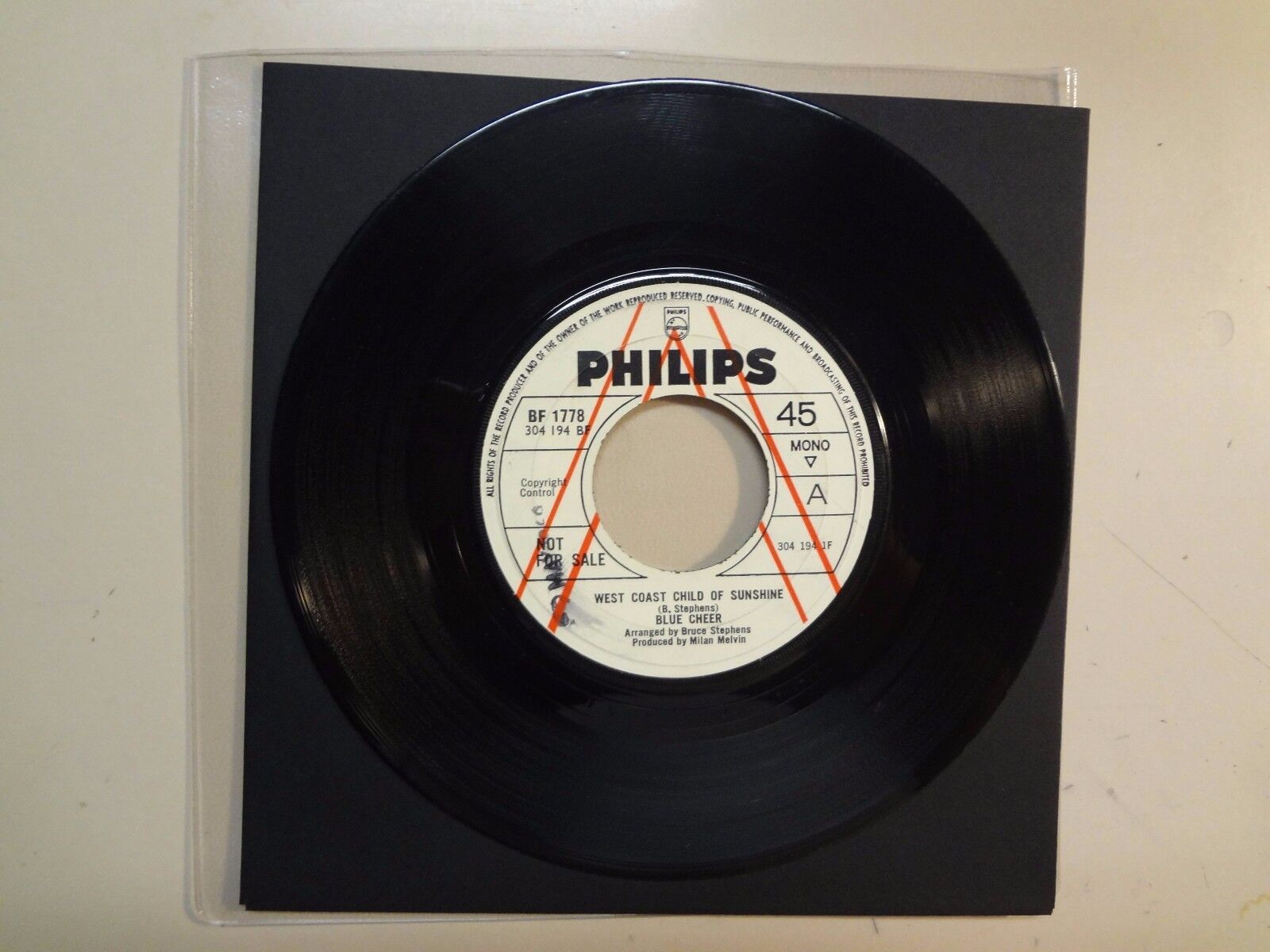 BLUE CHEER:West Coast Child Of Sunshine-When It All Gets Old-U.K.7"69 Philips DJ