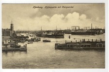 AK Hamburg, Hafenpartie, Kaispeicher, um 1910