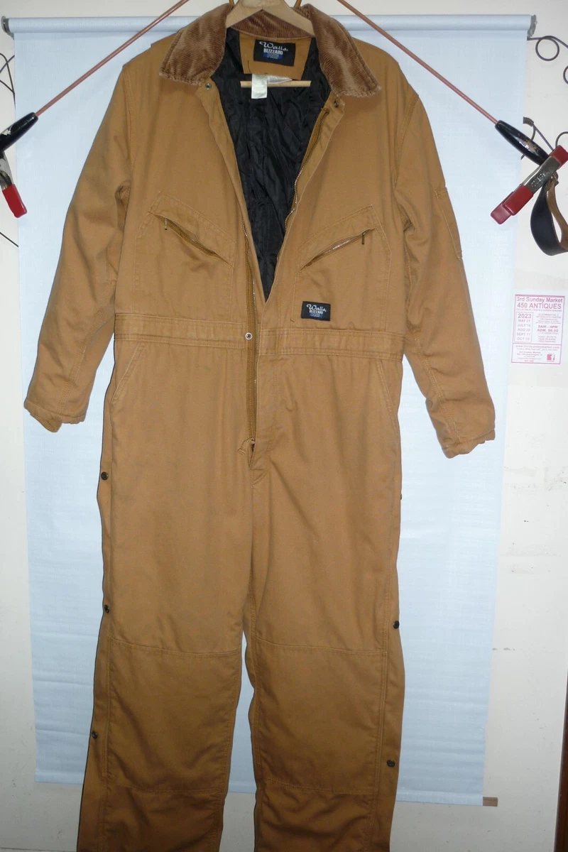 Walls Blizzard Pruf Insulated Coverall BUTTON & ZIPS TO WAIST EASY ON/OFF  LG.