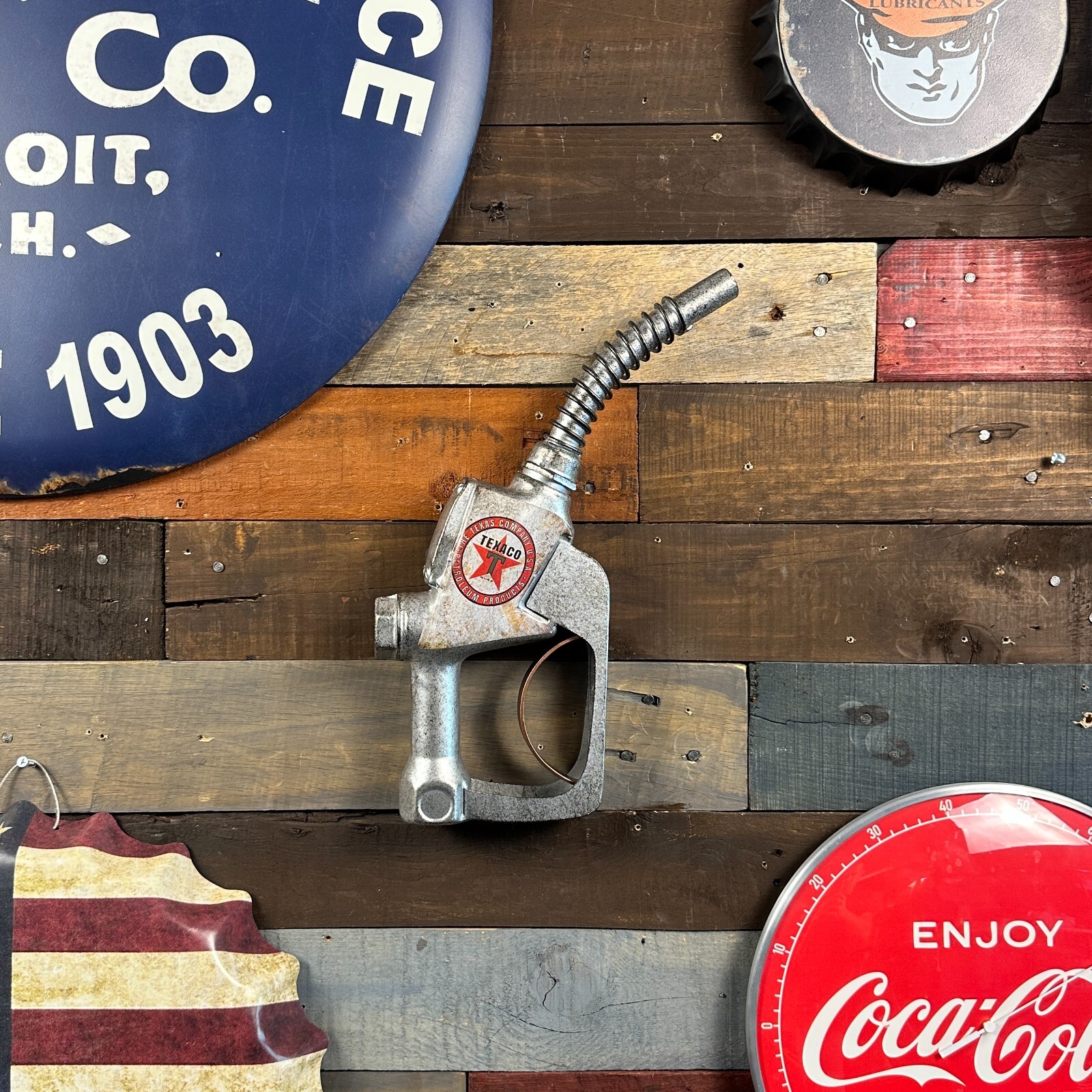 Texaco Gas Pump Nozzle Wall Decor With Vintage Inspired Design | eBay