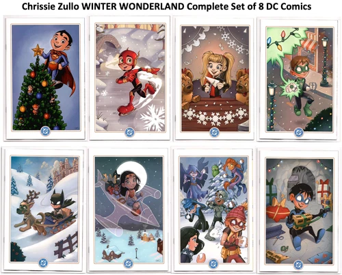 Chrissie Zullo WINTER WONDERLAND Complete Set DC Comics 2024 SUPERMAN Batman