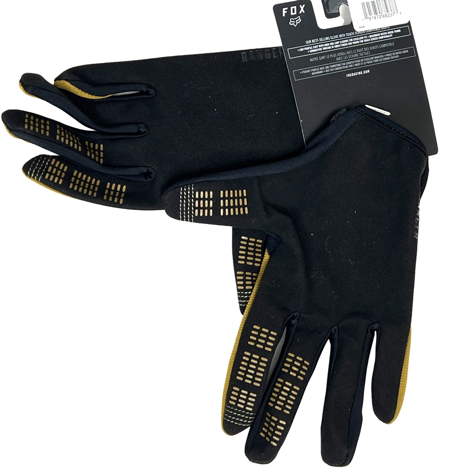 Gants VTT FOX RACING Ranger Gel - Taille L, Violet - Paume Renforcée Gel TruGel - Compatible écran Tactile - Manchette Velcro Ajustable