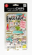 Me & My Big Ideas - Mambi CHIPS - FAVORITE FRIENDS - 4 Sheets/68 Stickers