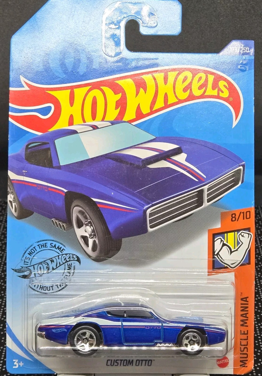 Hot Wheels Custom Otto Muscle Mania 8/10 Blue Die-Cast 173/250