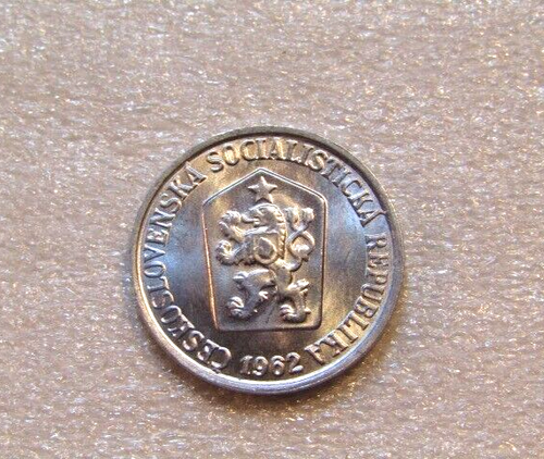 1962 Czechoslovakia 5 Haleru unc Coin - Picture 2 of 5