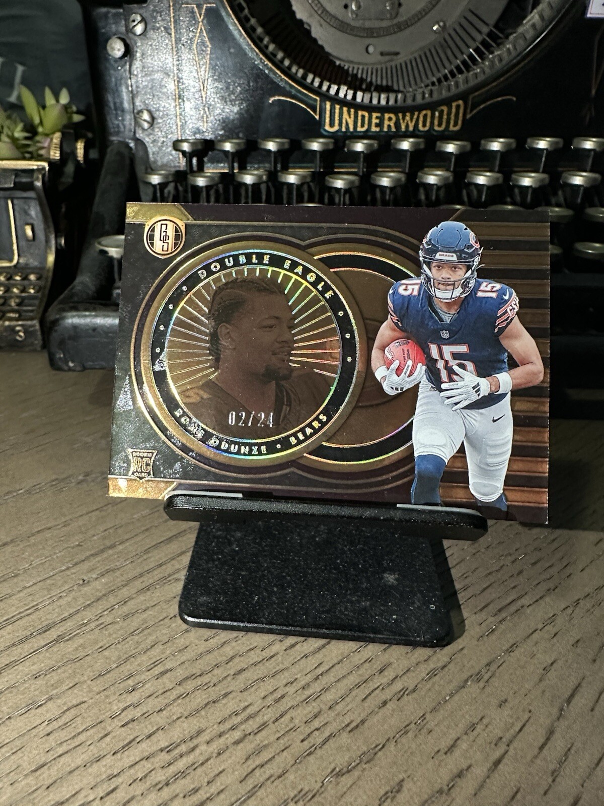 2024 Panini Gold Standard #15 Rome Odunze Double Eagle /24 Case Hit!!!