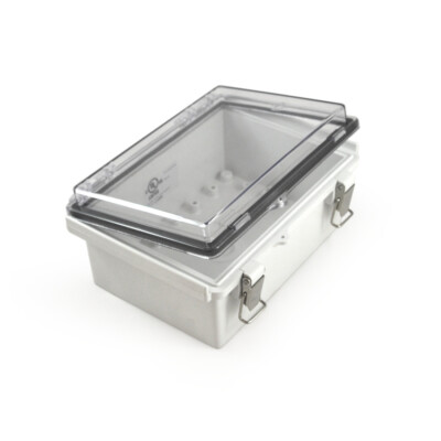 EKM UL Watertight Enclosure Hinged Latching Lid Plastic DIN Rail Mount #71