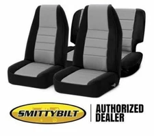 Smittybilt Custom Fit Black / Gray Neoprene Seat Covers 97-02 FOR Jeep wrangler