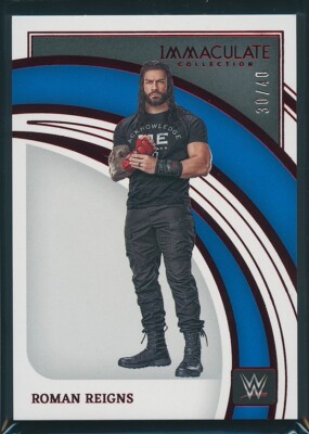 Roman Reigns 2022 WWE Immaculate Collection Red Base #59 30/40