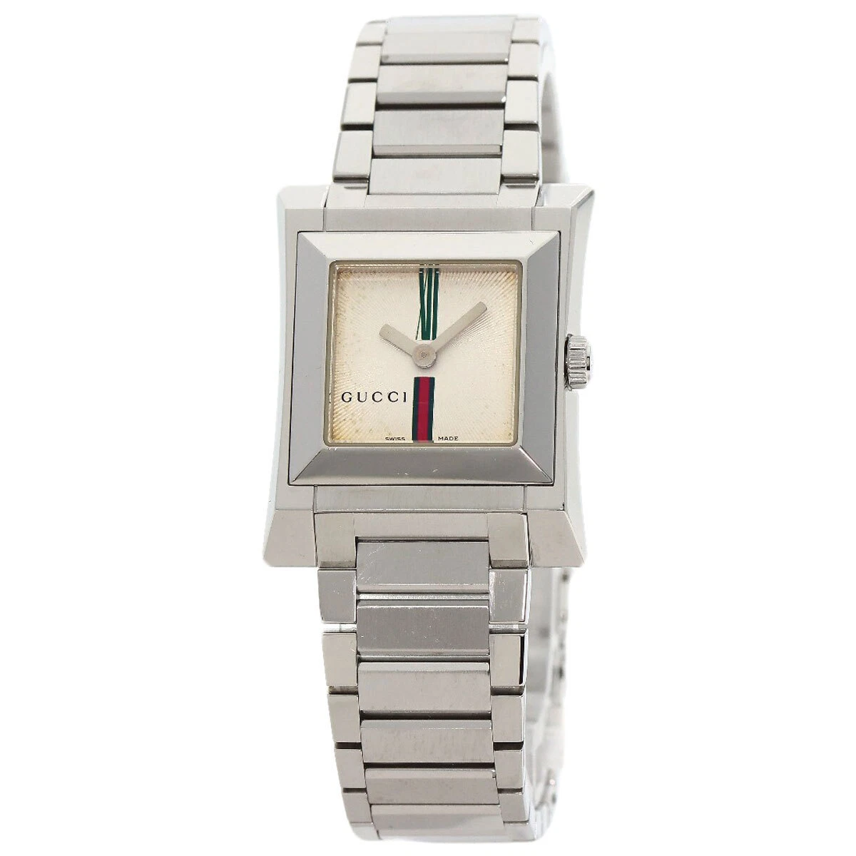 Montres à face carrée GUCCI 111 L acier inoxydable/acier inoxydable pour femmes