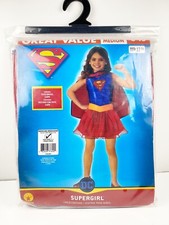 Girls Supergirl Tutu Dress Costume DC Comics Size Medium 8 - 10 Halloween NEW