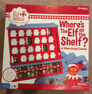 Pressman Elf on The Shelf: Where's The Elf on The Shelf? Matching Game New Seale
