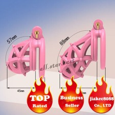 3D Print Male Chastity Device Cage with Spike Men Resin Locking 4 Rings Device