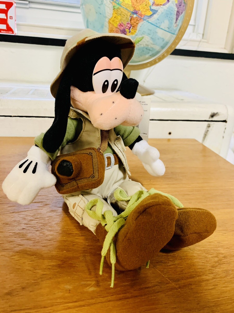 Goofy Safari Plush with Binoculars Walt Disney World Animal