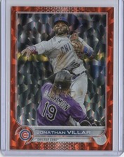 2022 Topps Update Jonathan Villar Orange Foil #US155 /299 - Chicago Cubs