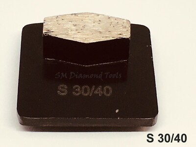 HUSQVARNA Trapezoid Single Diamond 1 Segment Grinding Polish Soft Bond 30 Grit