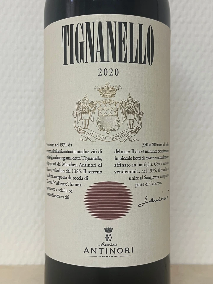 TIGNANELLO 2020 0,75 Liter Toskana Italien Bolgheri Neu Antinori Supertoskaner - Bild 2 von 4