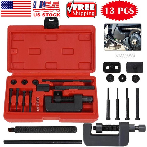 13x Motorcycle Bike Chain Breaker Riveter Splitter Kit Link Riveting ...