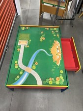 Wooden Table Toy For Toddlers And Kid Train Track landscape With Storage