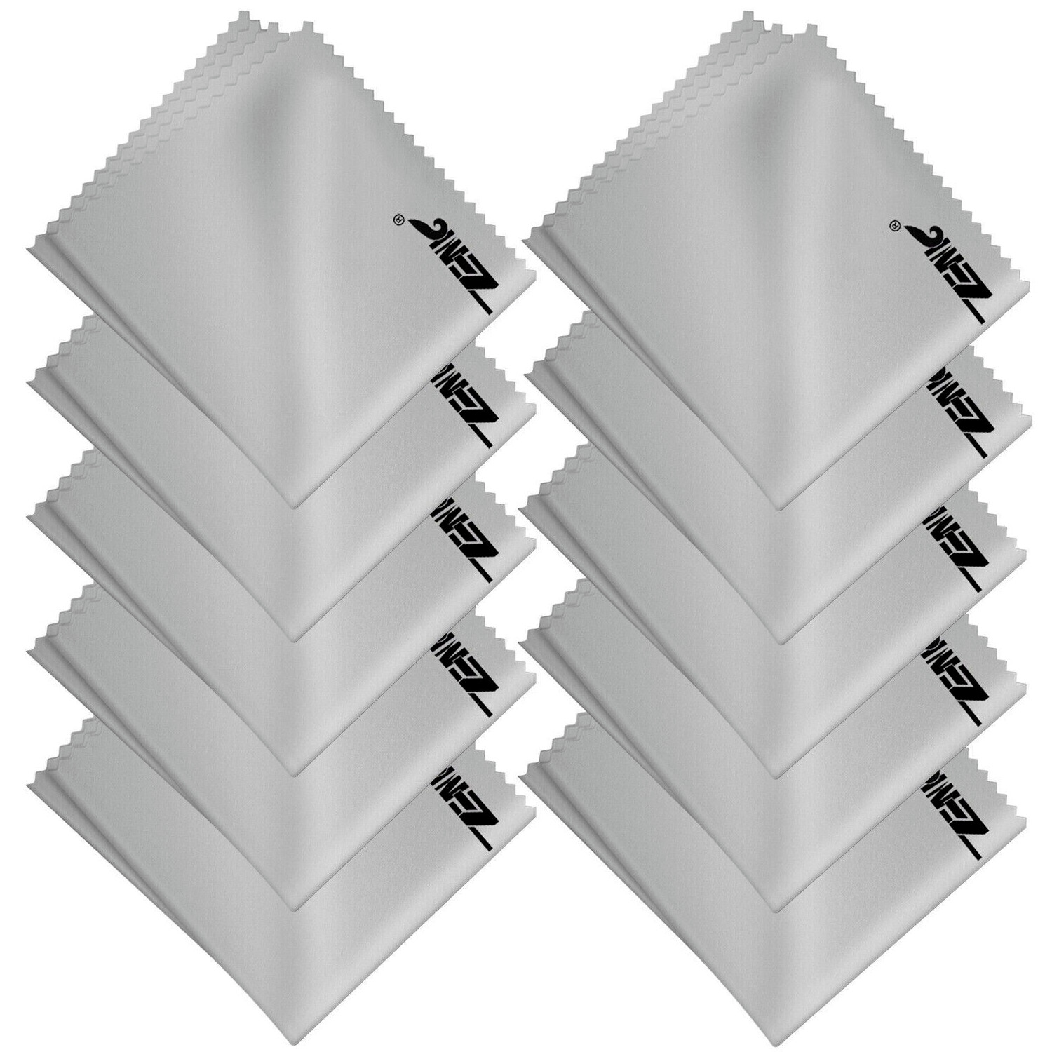For Camera Lens Eye Glasses TV Screen Microfiber Cleaner Cleaning Cloth 10-Packs