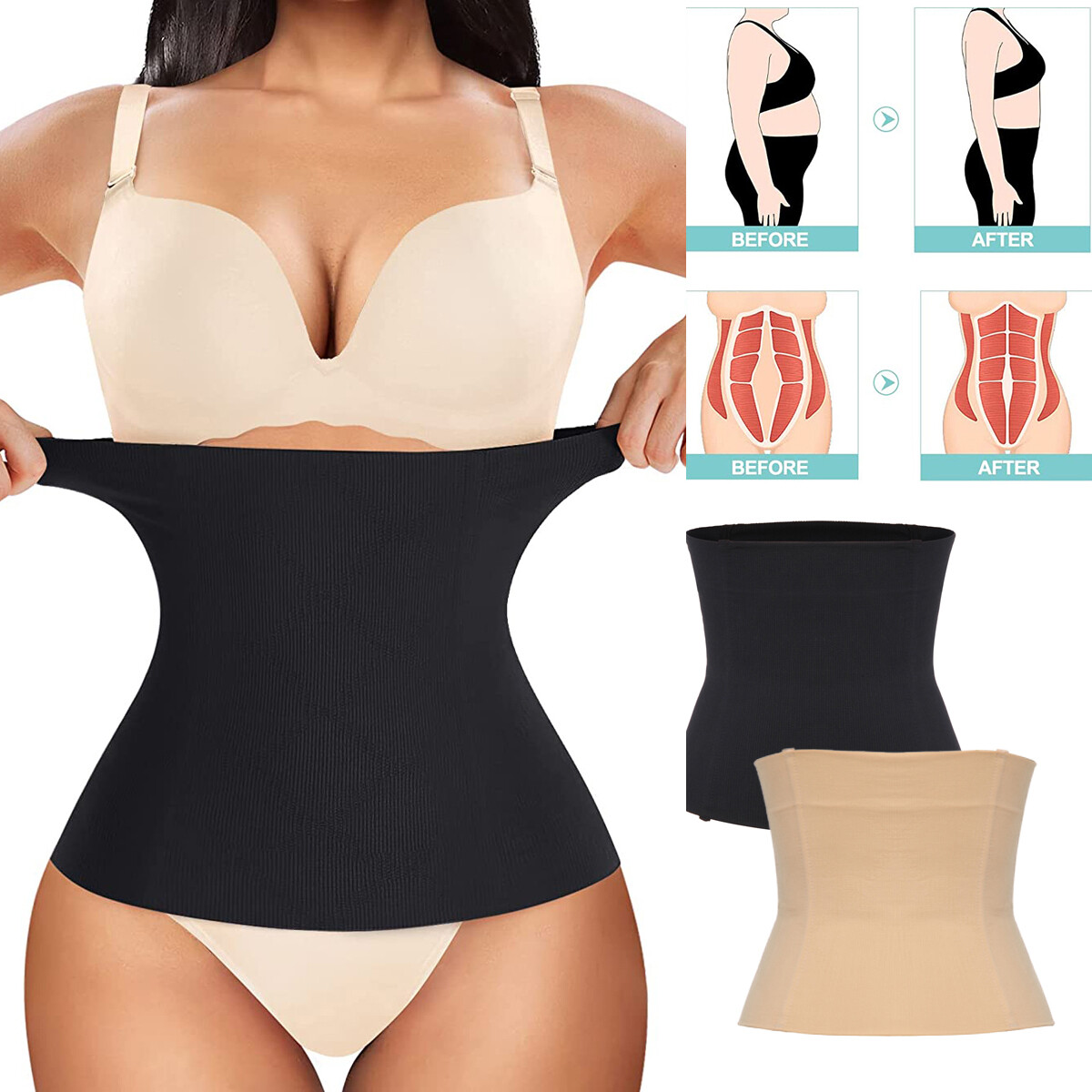 IN Postpartum Belly Recovery Bands Body Shaper Waist Trainer