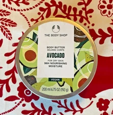 THE BODY SHOP AVOCADO BODY BUTTER, 6.75 OZ , NEW, DISCONTINUED, FREE SHIPPING
