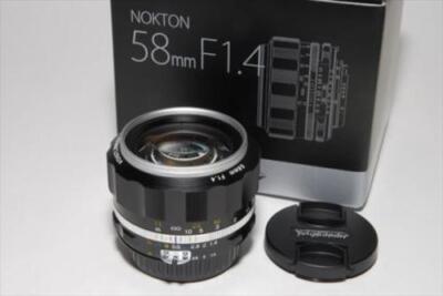 VOIGTLANDER NOKTON 58mm f1.4 SL II S  SL Nikon Monofocal Lens AIS Built-in CPU