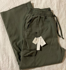 New Sanctuary Army Green Cargo Wide Leg Sz. XL Short 32x27