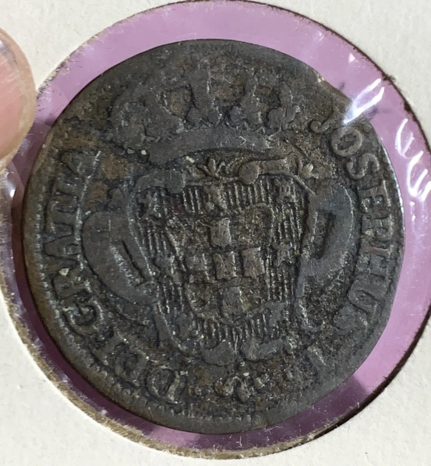 Portugal 10 Reis 1765 KM# 243 COPPER COIN XF-AU - Image 2 of 2