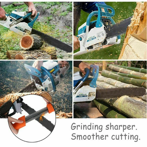 2 IN 1 Chainsaw Teeth Quick Sharpener File For STIHL .325" 4.8mm Chain Garden US - Picture 8 of 11