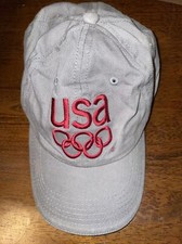 Vintage USA Olympics Olympic Ring Cap Hat Salt Lake City
