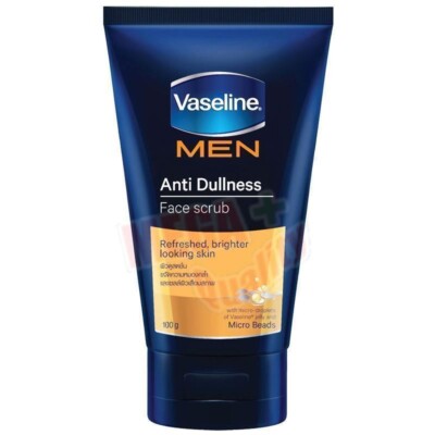 Vaseline MEN Anti-Dullness Face Scrub Micro Beads Brighter Looking Skin 100g