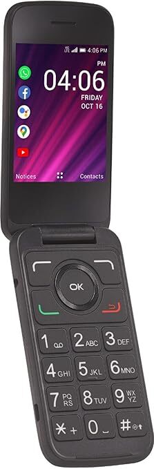 Tracfone TCL Flip 2 T408DL 16GB 日本語無し Amazon.com: Tracfone TCL Flip 2, 16GB, Black - Prepaid