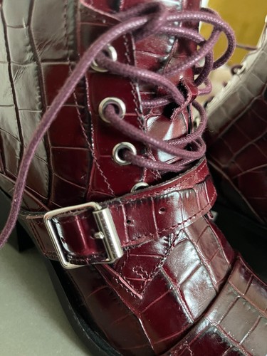 All Saints Katy Crocodile Boots Women 