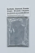 Diamond Powder Polishing Size 200.000 to 400 Grit, Mesh Weight 50 cts - 10 Gram