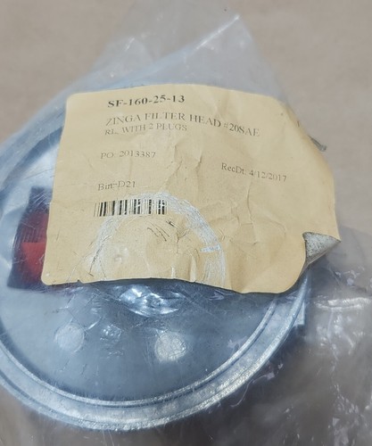 *BRAND NEW* Zinga SF-160-25-13 Spin-On Filter Head #20SAE RL w/ 2 Plugs Warranty - 第 2/7 張圖片