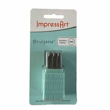 Metal Stamp Number Set, ImpressArt 3mm Steel Punches, Basic Bridgette Font