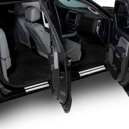 Putco Stainless Steel Door Sill Protectors for Silverado 1500 2500 3500 Crew Cab - Picture 2 of 4