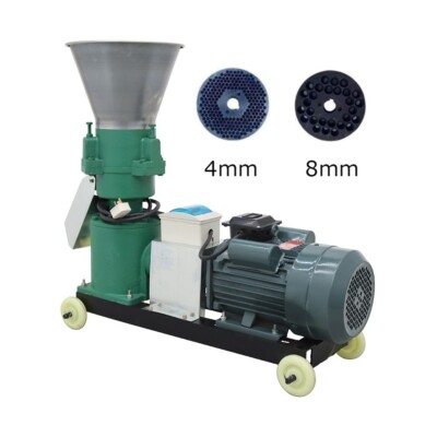Fodder Pil Machine 4MM 8MM Feed Pellet Mill Machine 200KG/H Fodder Pelletizer 220V Single ...