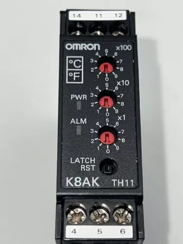 Omron K8AK-TH11S 24VAC/DC Analog Temperature Monitoring Relay Used