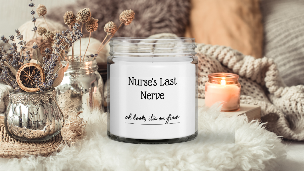 Gift for nurse, funny candle